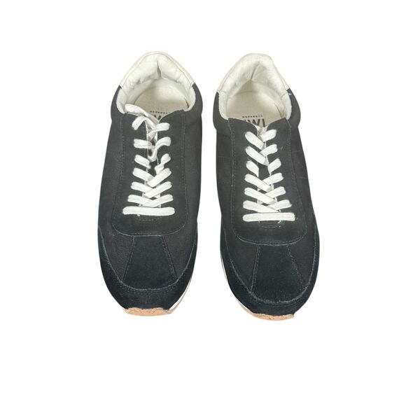 Madewell Black Suede Leather Retro Sneakers Women’s Size 8 mens’s 6.5 unisex - Picture 3 of 12